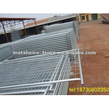 Galvanized temporary fence